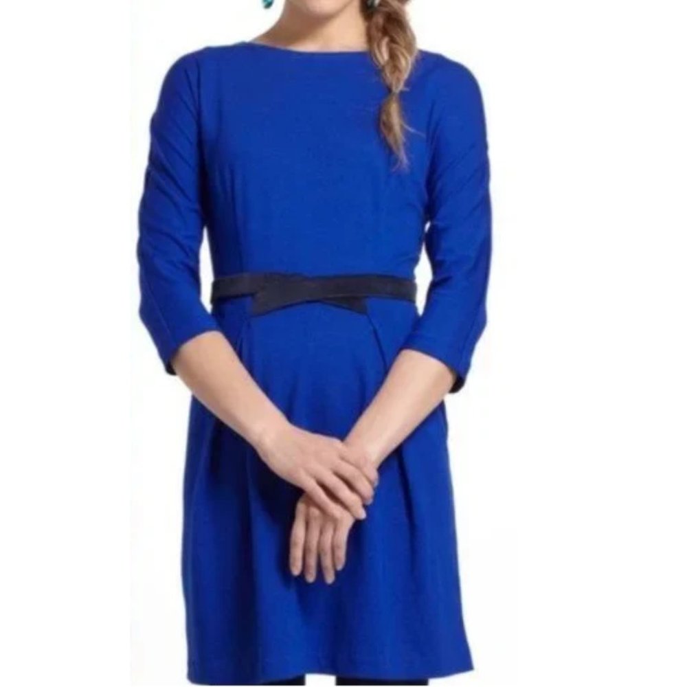 Anthropologie Girls from Savoy Blue Casual Dress Size S